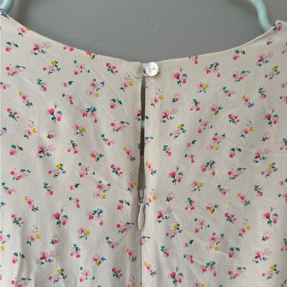 Madewell Light Cream Floral Mini Dress - Picture 8 of 10